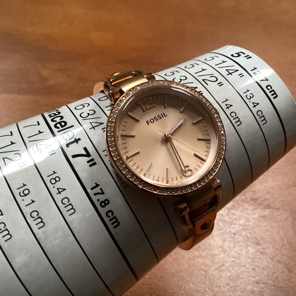 Fossil Georgia Glitz Rose Gold-tone Women’s Watch ES 3226 - Picture 10 of 11